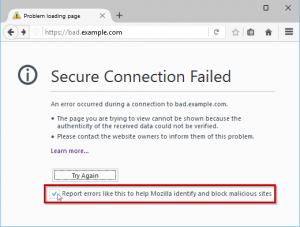 SSL Connection Failed