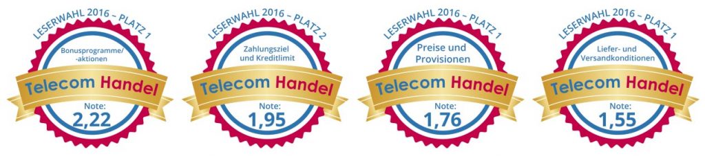 B2B Telecom Handel Auszeichnung Siegel Leserwahl 2016