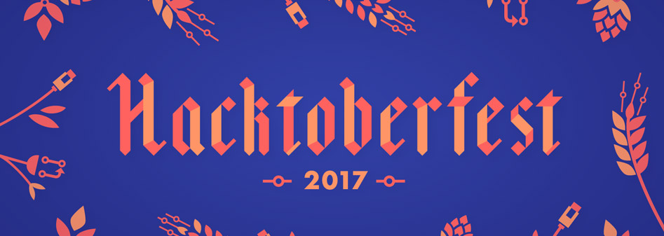 Hacktoberfest 2017 Devs Entwickler Illustration Grafik Teilnahme Complex